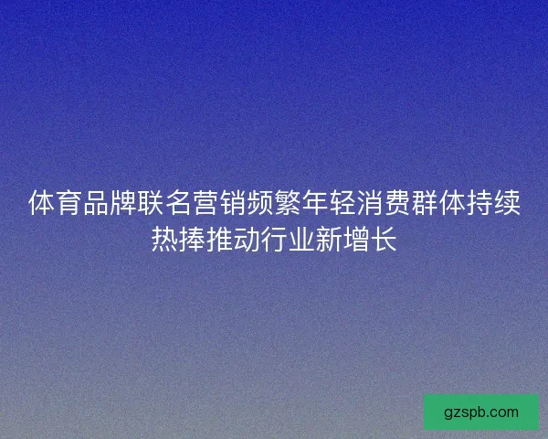 体育品牌联名营销频繁年轻消费群体持续热捧推动行业新增长